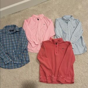 Set of boys Vineyard Vines shirts-size 7